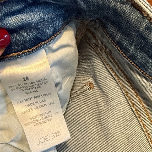 Joe's Jeans Light Distressed Ankle Jeans The Charlie high rise skinny crop 28 - Picture 4 of 5